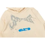 Sp5der Cropped Hoodie 'Cream' - Image 7