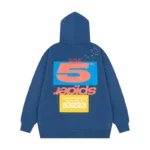 Sp5der Cropped Hoodie 'Navy-Blue' - Image 2