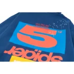 Sp5der Cropped Hoodie 'Navy-Blue' - Image 4