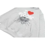 Sp5der I Heart SP5 Souvenir Hoodie 'Gray' - Image 5