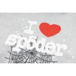 Sp5der I Heart SP5 Souvenir Hoodie 'Gray' - Image 8