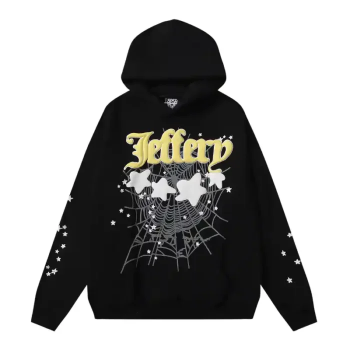 Sp5der Jeffery Hoodie 'Black' - Image 1