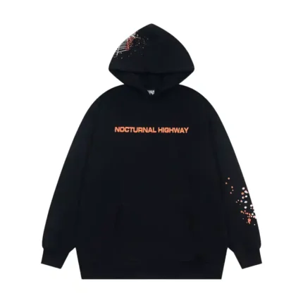 Sp5der Nocturnal Highway Hoodie 'Black'