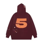Sp5der Nocturnal Highway Hoodie 'Maroon' - Image 2