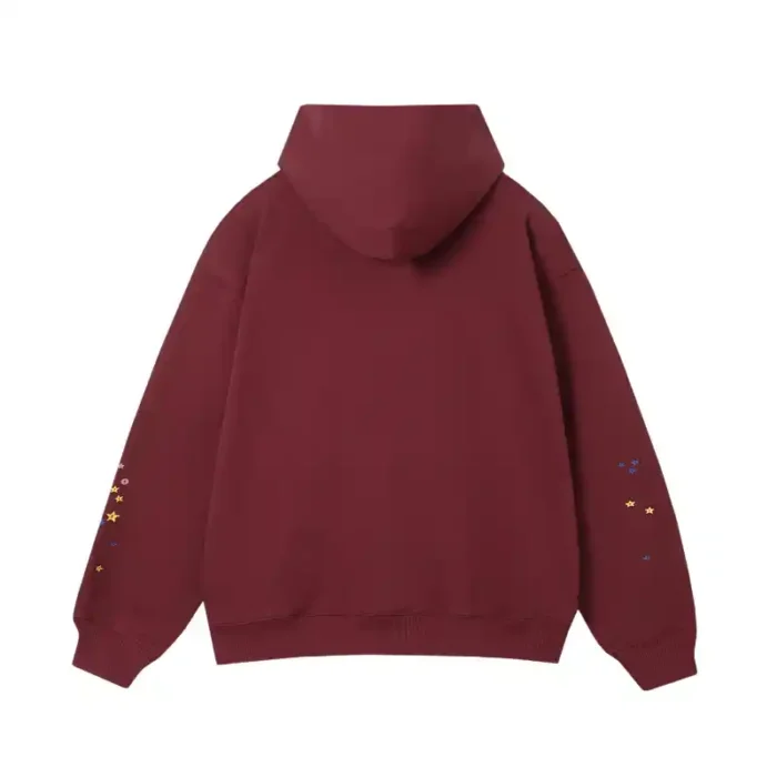 Sp5der P*nk Hoodie 'Maroon' - Image 2