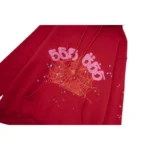 Sp5der Worldwide Red Angel Number 555 Hoodie 'Red' - Image 4