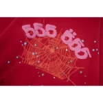 Sp5der Worldwide Red Angel Number 555 Hoodie 'Red' - Image 8
