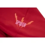 Sp5der Worldwide Red Angel Number 555 Hoodie 'Red' - Image 9