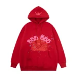 Sp5der Worldwide Red Angel Number 555 Hoodie 'Red'