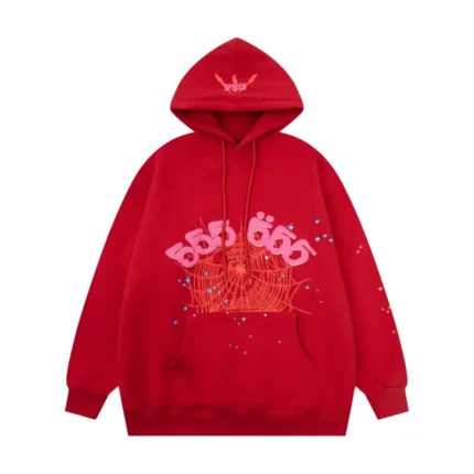 Sp5der Worldwide Red Angel Number 555 Hoodie 'Red'