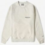 Fear of God Essentials Long Sleeve Polo Sweatshirt Gray