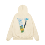 Vlone Staple Hoodie Beige - Image 2