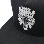 Chrome Hearts Dagger Denim Baseball Hat - Image 4