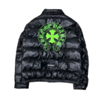 Chrome Hearts Green Puffer Jacket - Image 2