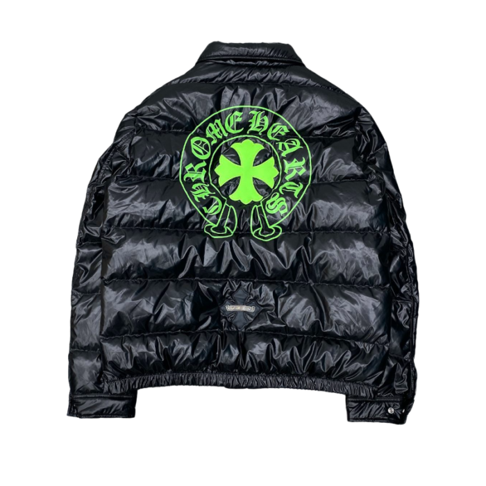 Chrome Hearts Green Puffer Jacket - Image 2