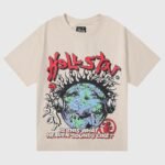 Hellstar Studios Heaven on Earth T-Shirt Beige