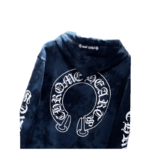 Chrome Hearts Blue Tie Dye Horseshoe Hoodie - Image 7
