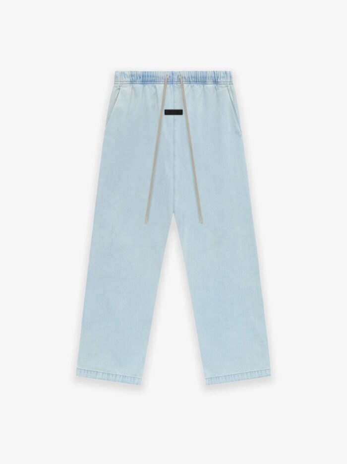 Fear of God Essentials Relaxed Pants 'Light Washed Denim' - Image 1