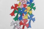 Chrome Hearts Multi Color Cross Cemetery Zip Up Hoodie - Image 6