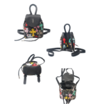 Chrome Hearts Multicolor Cross Patch Black Backpack Bag - Image 8