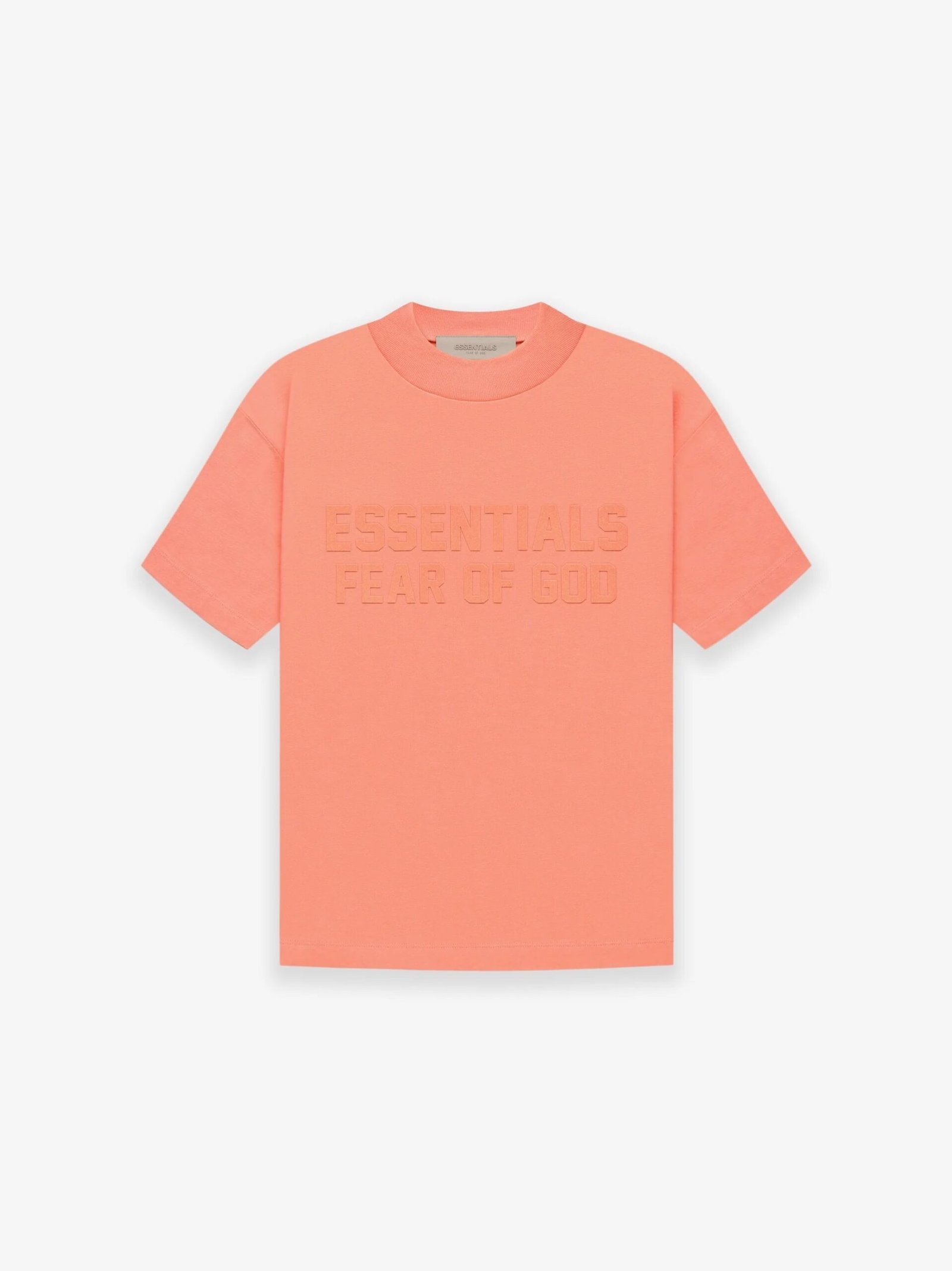 c1fd33f0-scaled-1.jpg Fear of God Essentials T-shirt 'Coral' - Image 1