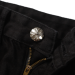Chrome Hearts Mint Cross Patched Jeans - Image 4