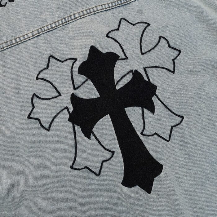 Chrome Hearts Blue Denim Jacket - Image 9