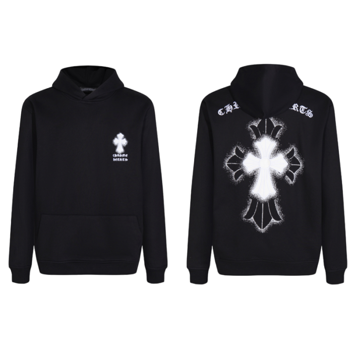 Chrome Hearts Embroidered Cross Hoodie - Image 8