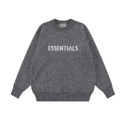 Fear of God Essentials Knit Sweater 'Grey Melange'