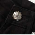 Chrome Hearts Mint Cross Patched Jeans - Image 3