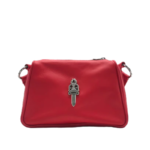 Chrome Hearts Red Silver-Toned Handle Bag