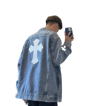 Chrome Hearts Vintage Denim Cross Jackets - Image 12