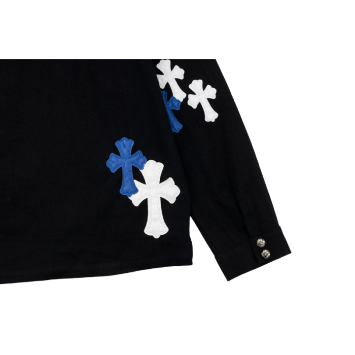 Chrome Hearts Cross Patch Work Dog Jackets - Image 3