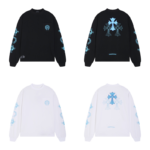 Chrome Hearts Triple Cross Logo Long Sleeve Shirt - Image 9