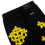 Chrome Hearts Distressed Yellow Jeans - Image 12