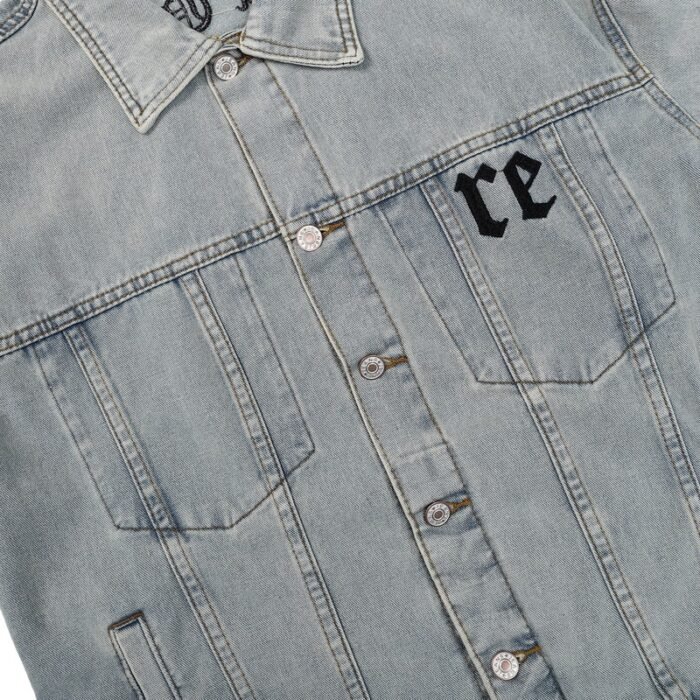 Chrome Hearts Blue Denim Jacket - Image 10