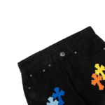Chrome Hearts leather Multicolour Cross Patch Shorts - Image 7
