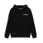 Chrome Heart Hollywood Yellow Cross Hoodie - Image 2