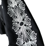 Chrome Hearts  Glow In The Dark Black Floral Hoodie - Image 7