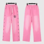 Hellstar Waxed Sweatpant 'Pink' - Image 3