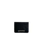 Chrome Hearts Silver Cross Embellished Leather Cardholder - Image 2