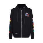 Chrome Hearts Multi Color Cross Cemetery Zip Up Hoodie