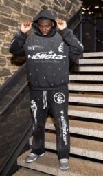 Hellstar Studios Racer Flare Sweatpants Black - Image 10