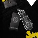 Chrome Hearts Distressed Yellow Jeans - Image 13