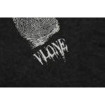 Vlone Finger Print Logo Washed Grey Hoodie - Image 10