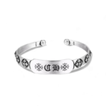 Chrome Hearts Cross Flower Rome Alphabet Bracelet