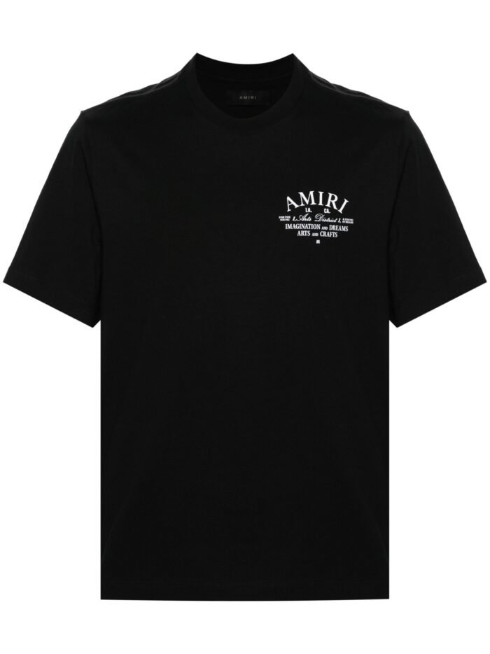 AMIRI logo-print Cotton T-shirt | Black - Image 1