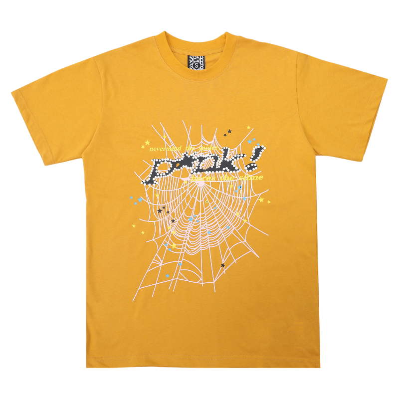 2eb6b2ee-Photoroom Sp5der Web Pink Print T-shirt - Image 1