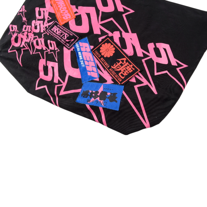 Sp5der Oversized Tote Bag Black - Image 8