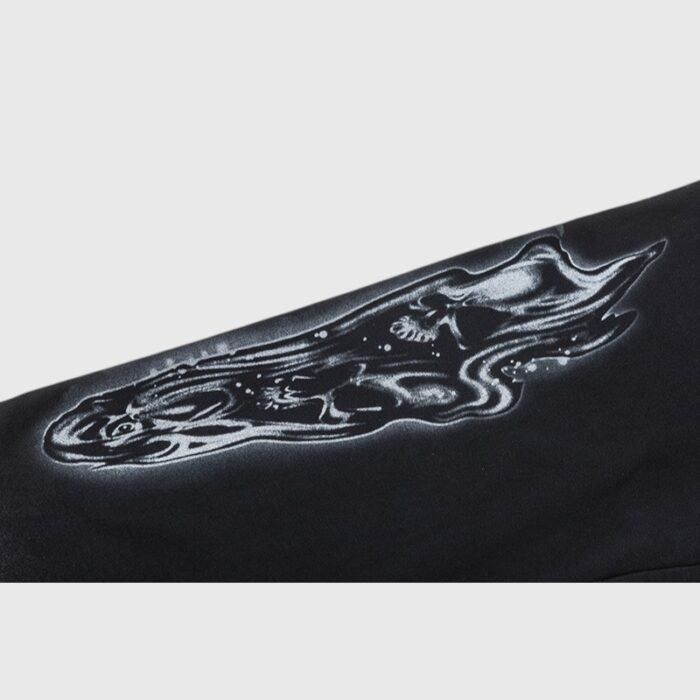 Hellstar Airbrushed Skull Flare Sweatpant - Image 8